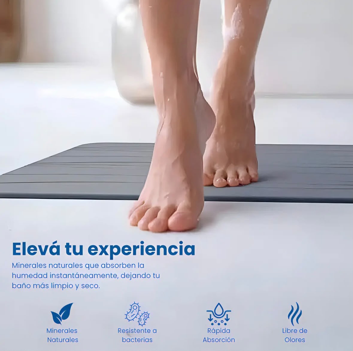 Alfombra De Baño Closefriend Con Piedra De Diatomita