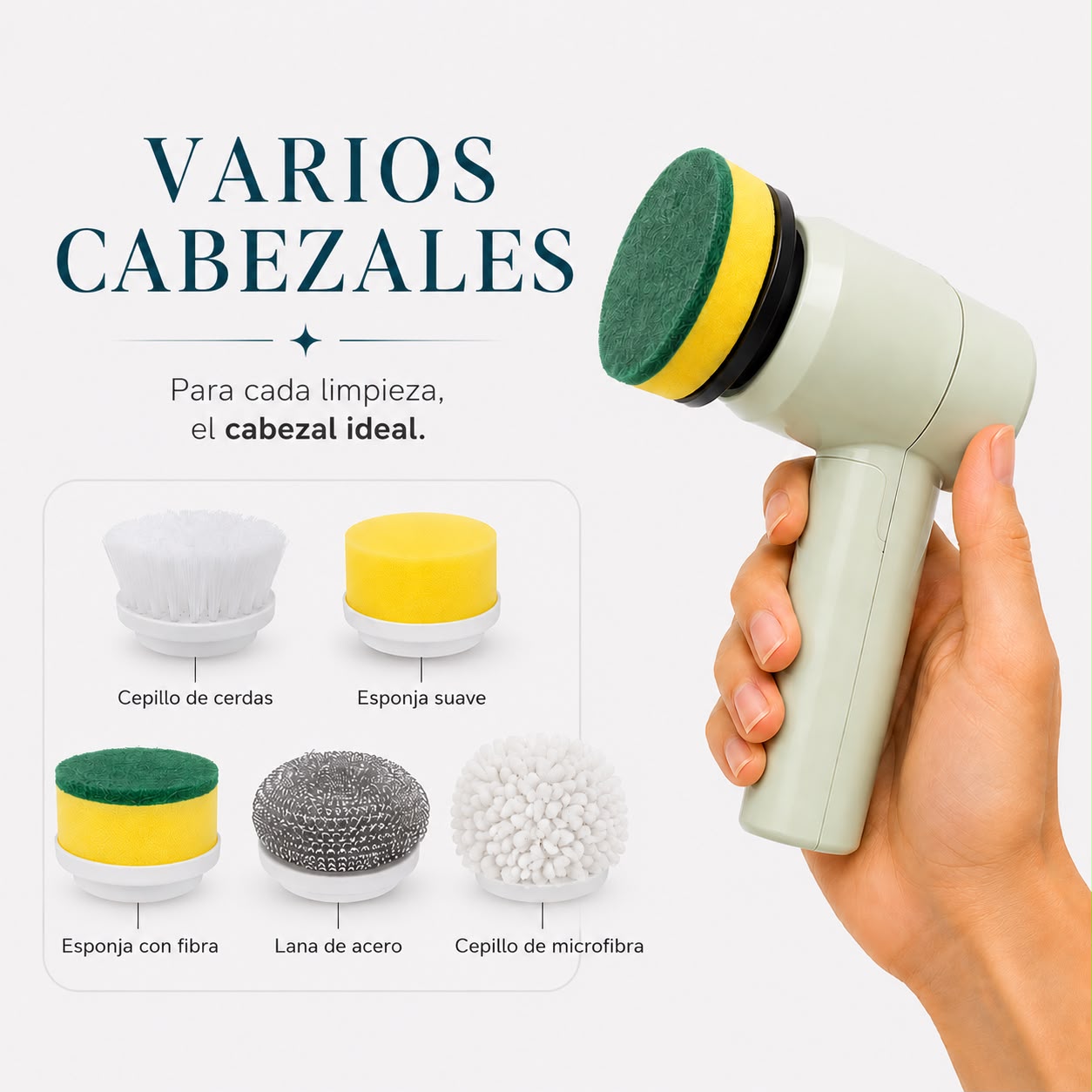 Cepillo Eléctrico de Limpieza 6 en 1